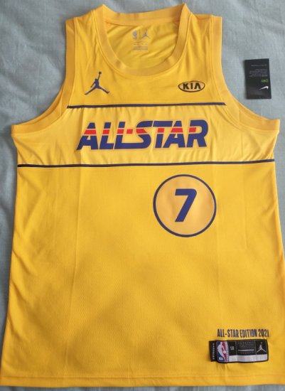 7 Brown 2021 All star game jersey yellow